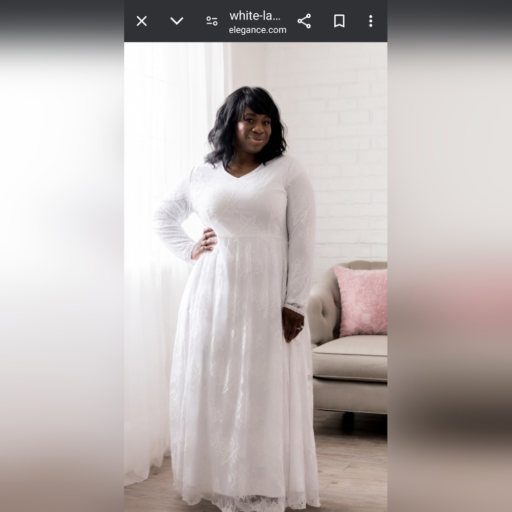 White Elegance Lace Dress